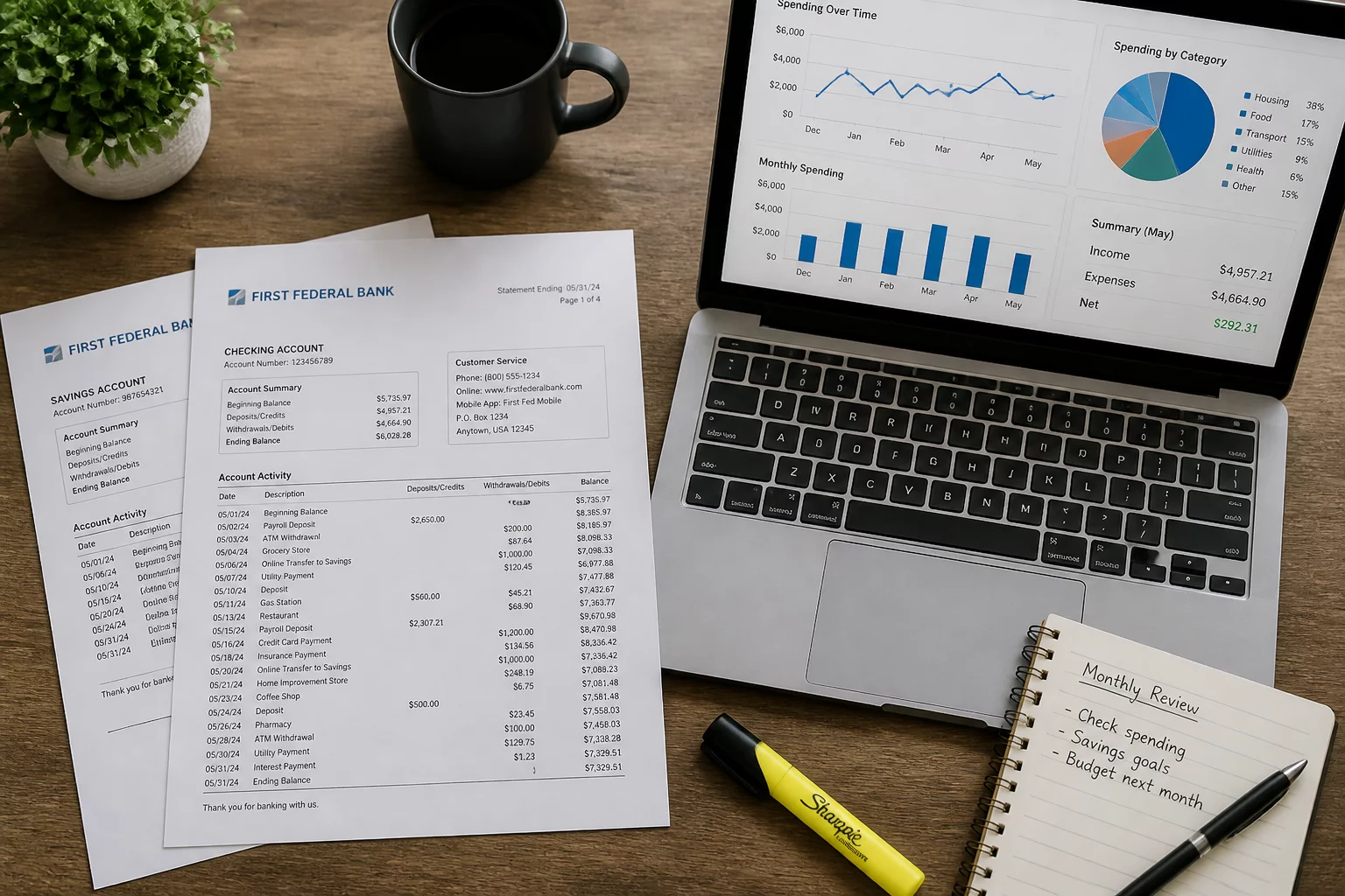 Bank Reconciliation and Expense Tracking